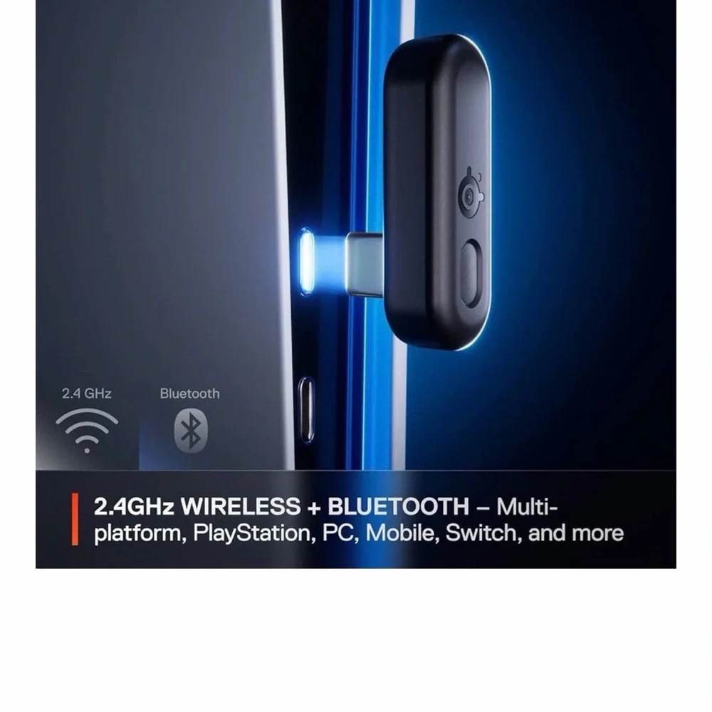 Artis Black Gaming Earbuds playstation 2.4 GHZ Bluetooth Noise Canceling